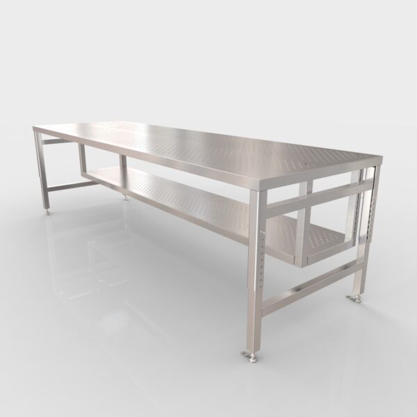Adjustable Height Table w/ Shelf||