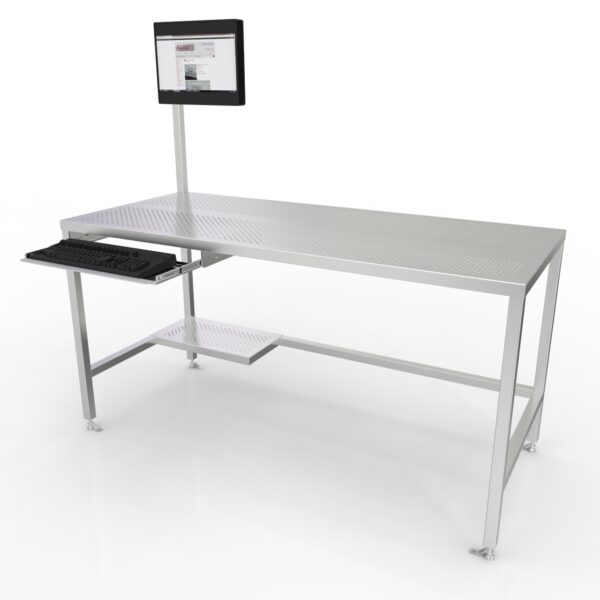 SS Perf Table w/ Keyboard Tray|Monitor Mount