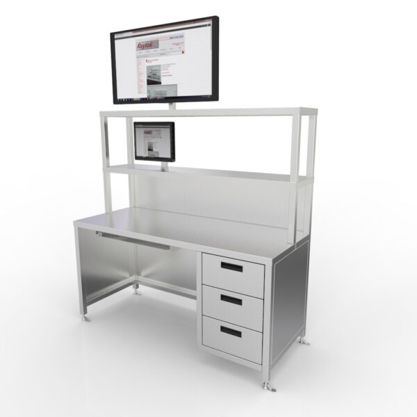 Desk w/ Lockable Storage|
